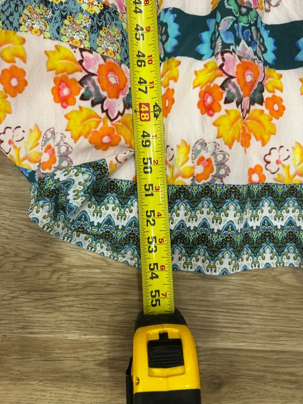 Anthropologie SM smocked waist maxi dress floral boho coastal vacation cottage - Picture 9 of 11